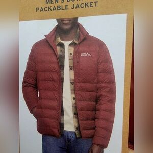 SOLD OUT!!! Eddie Bauer Size L Men's Packable Maroon Jacket